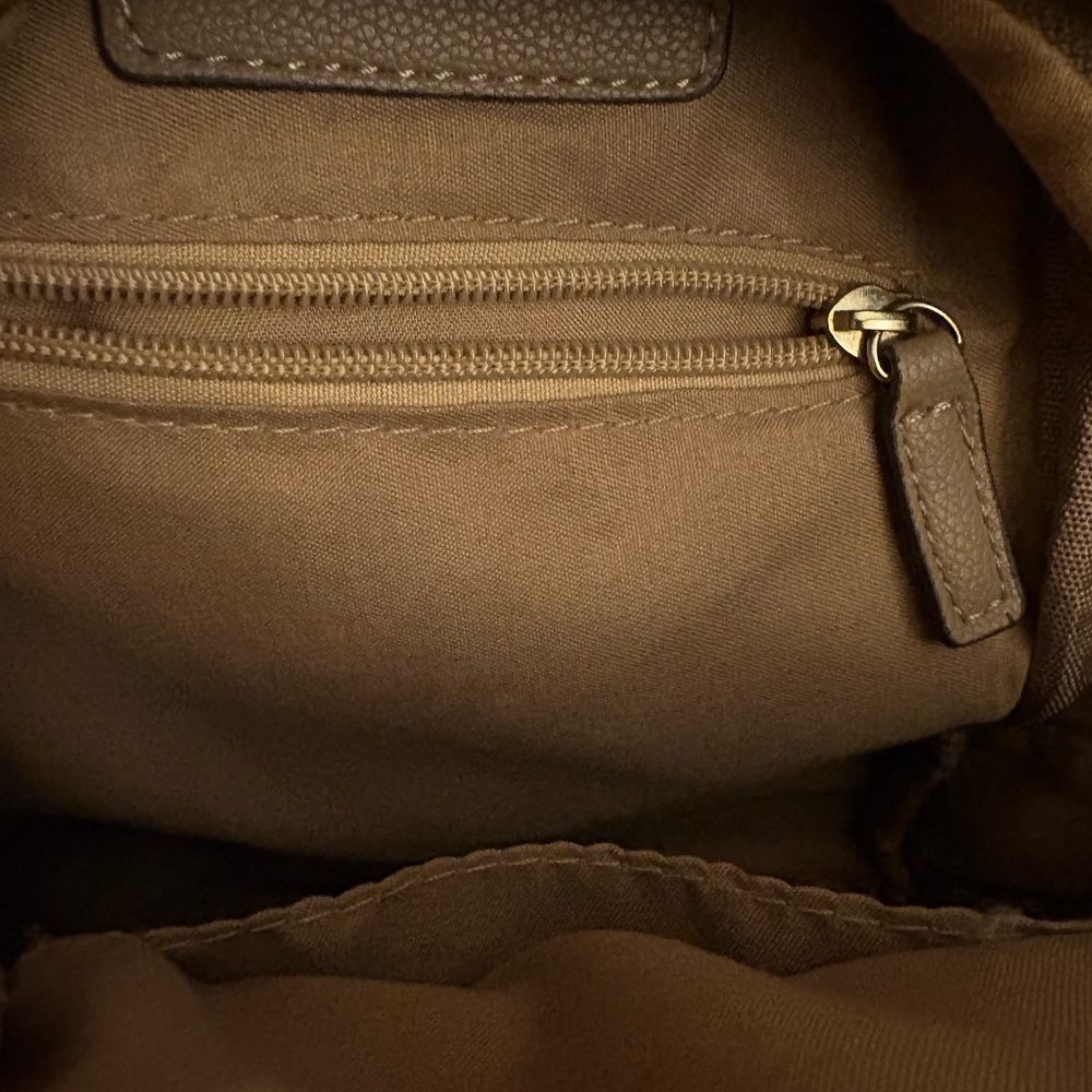 Adrienne Vittadini Brown Quilted Sling Crossbody Bag | Like New Condition - Picture 10 of 12